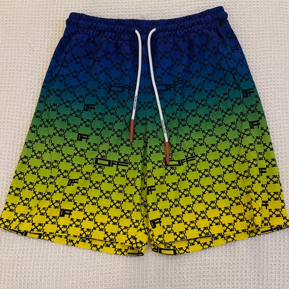 Off-White Blue Athleisure Shorts